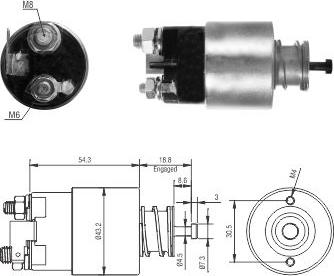 Hoffer 46317 - Ievilcējrelejs, Starteris www.autospares.lv