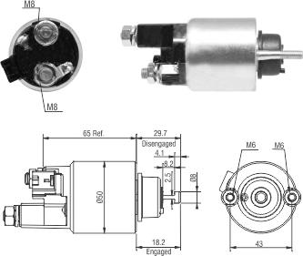 Hoffer 46298 - Ievilcējrelejs, Starteris www.autospares.lv