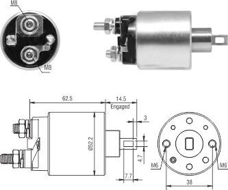 Hoffer 46292 - Solenoid Switch, starter www.autospares.lv