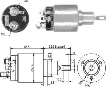 Hoffer 46243 - Ievilcējrelejs, Starteris www.autospares.lv