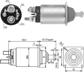 Hoffer 46252 - Ievilcējrelejs, Starteris www.autospares.lv