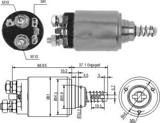 Hoffer 46268 - Ievilcējrelejs, Starteris www.autospares.lv