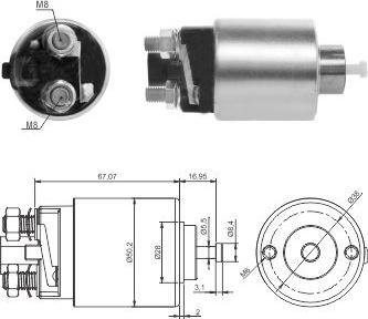 Hoffer 46285 - Ievilcējrelejs, Starteris www.autospares.lv