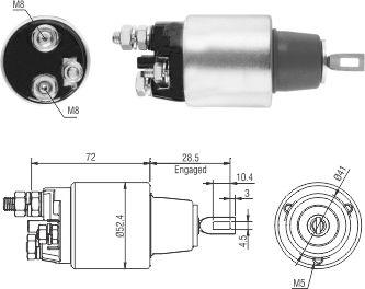 Hoffer 46286 - Ievilcējrelejs, Starteris autospares.lv