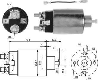 Hoffer 46282 - Solenoid Switch, starter www.autospares.lv