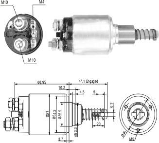 Hoffer 46239 - Ievilcējrelejs, Starteris www.autospares.lv