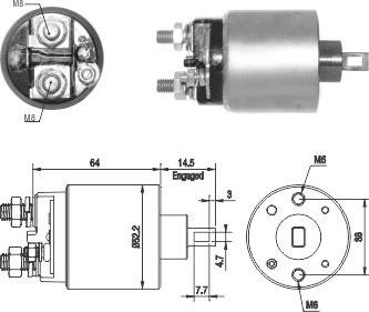 Hoffer 46274 - Ievilcējrelejs, Starteris autospares.lv