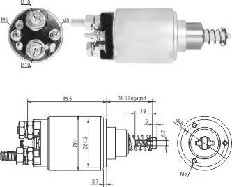 Hoffer 46275 - Solenoid Switch, starter www.autospares.lv