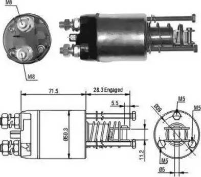 Hoffer 6646046 - Ievilcējrelejs, Starteris autospares.lv