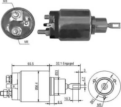 Hoffer 6646067 - Ievilcējrelejs, Starteris www.autospares.lv