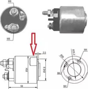 Hoffer 6646086 - Ievilcējrelejs, Starteris www.autospares.lv