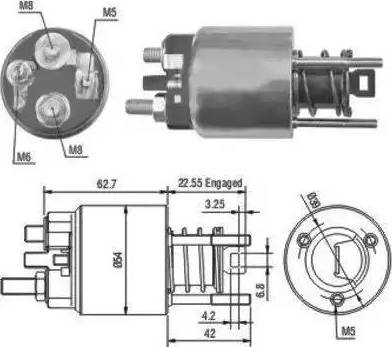 Hoffer 6646080 - Ievilcējrelejs, Starteris www.autospares.lv