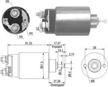 Hoffer 6646082 - Ievilcējrelejs, Starteris www.autospares.lv