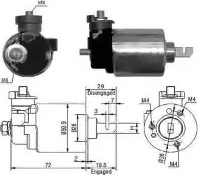 Hoffer 6646079 - Ievilcējrelejs, Starteris www.autospares.lv