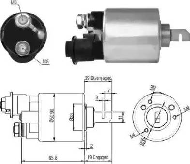 Hoffer 6646140 - Ievilcējrelejs, Starteris autospares.lv