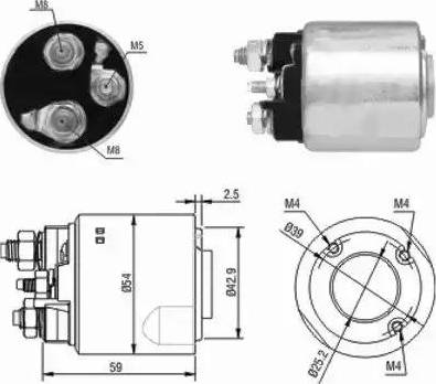 Hoffer 6646148 - Ievilcējrelejs, Starteris www.autospares.lv