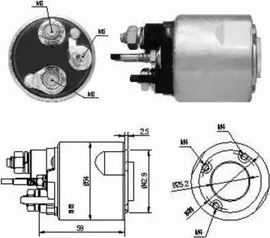 Hoffer 6646159 - Ievilcējrelejs, Starteris www.autospares.lv