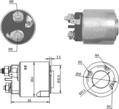 Hoffer 6646160 - Ievilcējrelejs, Starteris www.autospares.lv