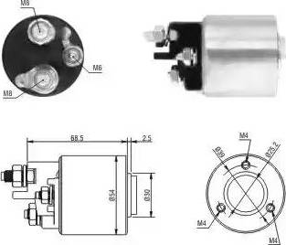 Hoffer 6646113 - Ievilcējrelejs, Starteris www.autospares.lv