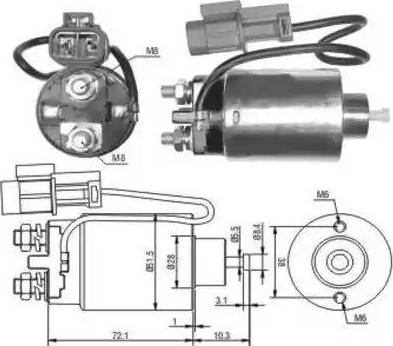 Hoffer 6646180 - Ievilcējrelejs, Starteris autospares.lv