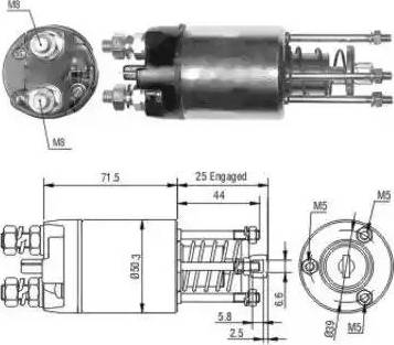 Hoffer 6646188 - Ievilcējrelejs, Starteris autospares.lv