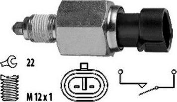 Hoffer 3600033 - Slēdzis, Atpakaļgaitas signāla lukturis www.autospares.lv