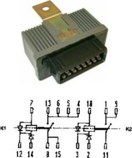 Hoffer 7240102 - Relejs, Degvielas sūknis www.autospares.lv