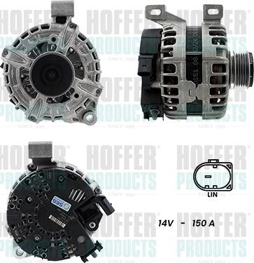 Hoffer H5510762G - Ģenerators www.autospares.lv