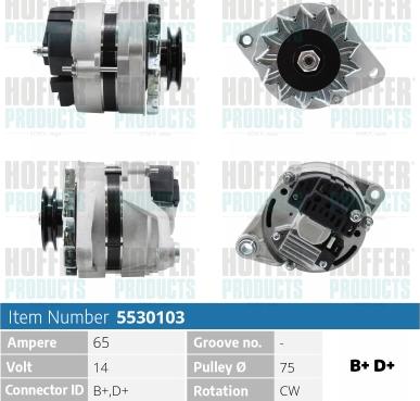 Hoffer H5530103 - Ģenerators autospares.lv