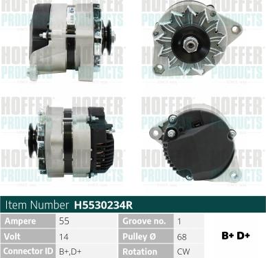 Hoffer H5530234R - Ģenerators www.autospares.lv