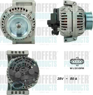 Hoffer H5610016G - Ģenerators www.autospares.lv