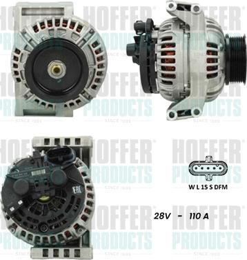 Hoffer H5610080G - Ģenerators www.autospares.lv