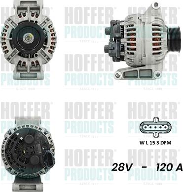 Hoffer H5610082G - Ģenerators www.autospares.lv