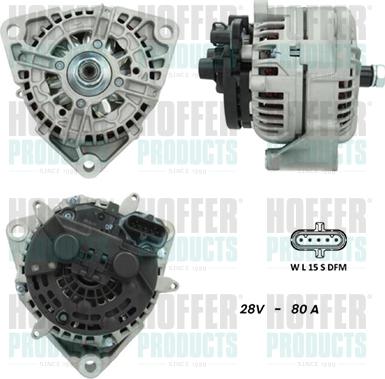 Hoffer H5610076G - Ģenerators www.autospares.lv