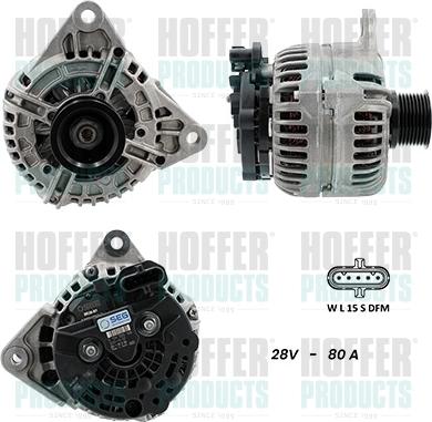 Hoffer H5610078G - Ģenerators www.autospares.lv