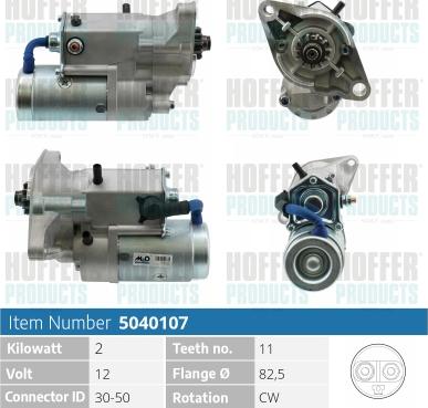 Hoffer H5040107 - Starteris autospares.lv