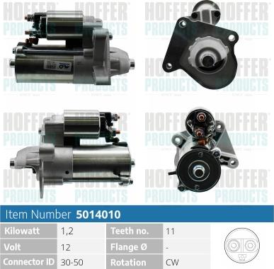 Hoffer H5014010 - Starter www.autospares.lv