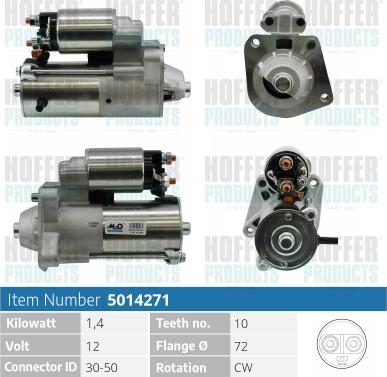 Hoffer H5014271 - Starteris autospares.lv