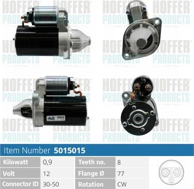 Hoffer H5015015 - Starteris autospares.lv