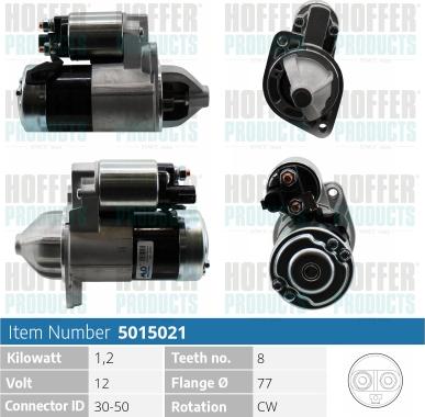 Hoffer H5015021 - Starteris autospares.lv