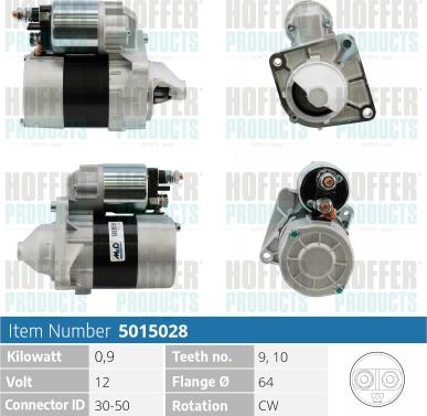 Hoffer H5015028 - Starter www.autospares.lv