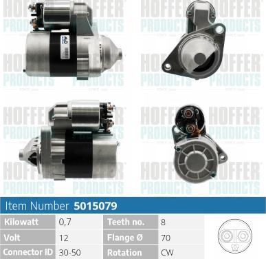 Hoffer H5015079 - Starteris autospares.lv