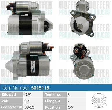 Hoffer H5015115 - Starteris autospares.lv