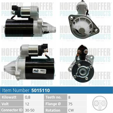 Hoffer H5015110 - Starteris autospares.lv