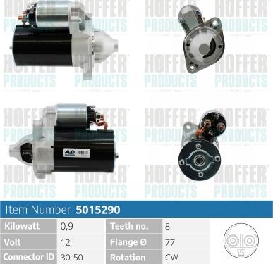 Hoffer H5015290 - Starteris autospares.lv