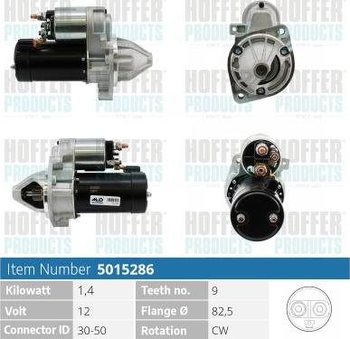 Hoffer H5015286 - Starteris autospares.lv