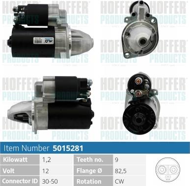 Hoffer H5015281 - Starteris autospares.lv