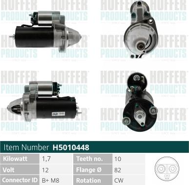 Hoffer H5010448 - Starteris www.autospares.lv