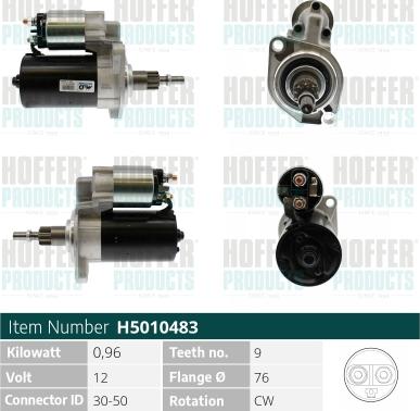 Hoffer H5010483 - Starteris www.autospares.lv