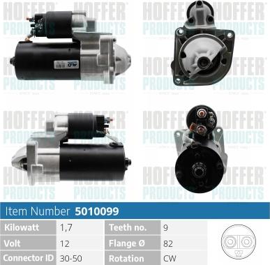 Hoffer H5010099 - Starter www.autospares.lv